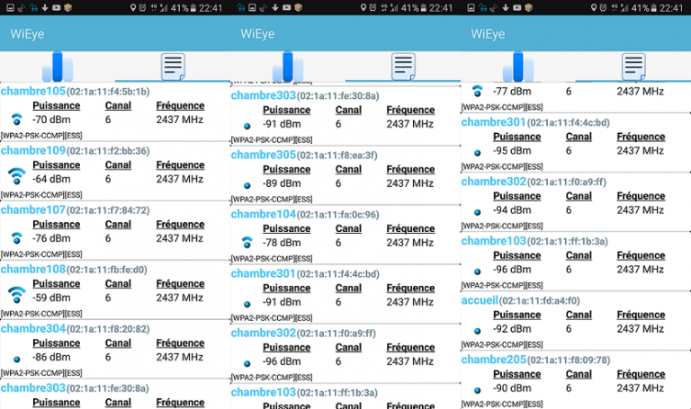 Wireless networks detailed scan