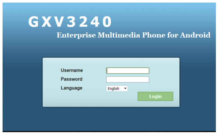 Phone web interface