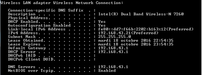 IP settings