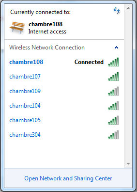 WiFi list