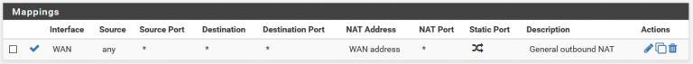pfSense NAT rule